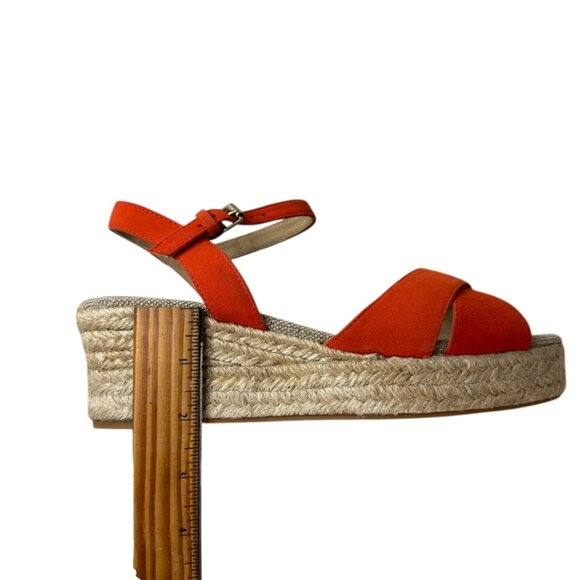Boden Orange Espadrille Wedge Sandals Women’s EU 39 / US 8.5 – NWOT - Picture 5 of 8